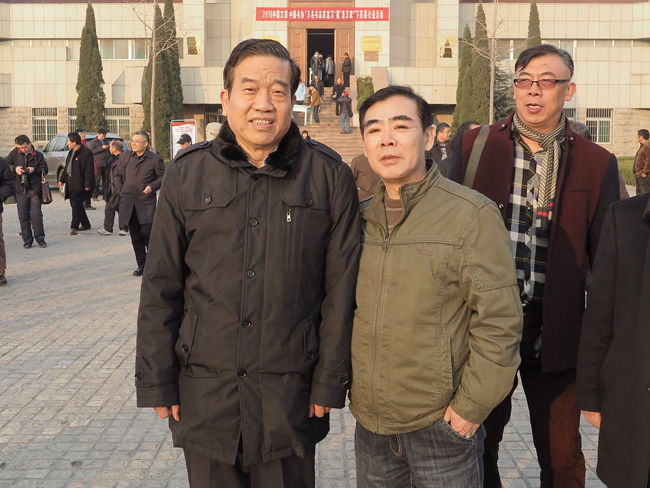 与中国书法家协会主席苏士澍先生合影