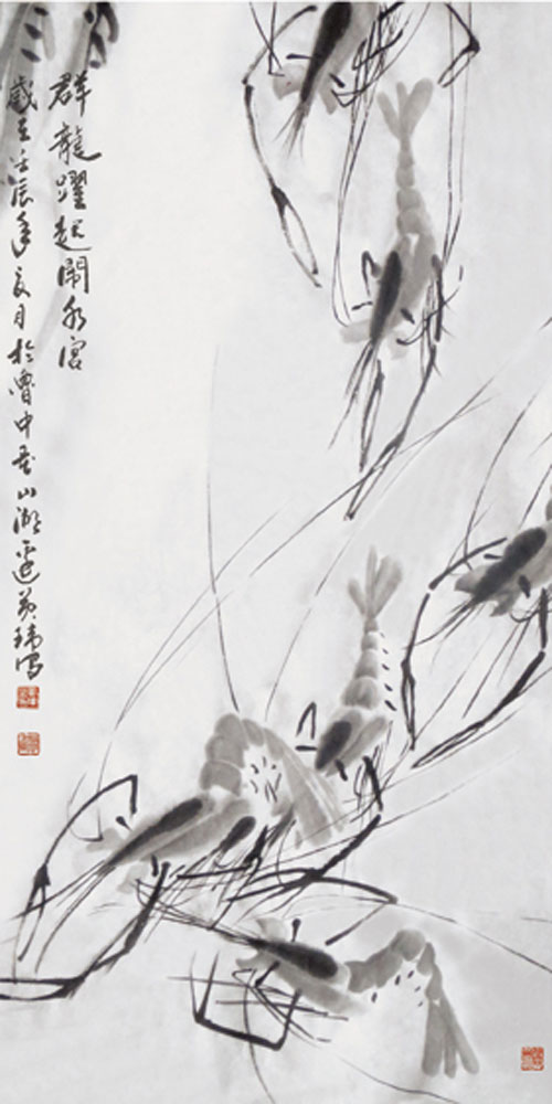 群龙跃起闹水宫